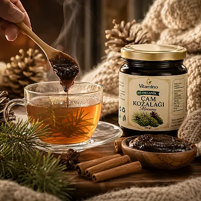 Vitamino Organik Kozalak Macunu 240 gr - 9